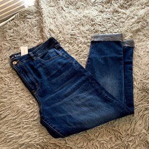 New Super High Waisted Denim Jegging Crop AE 18